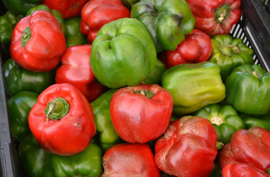 Green and red peppers are great to stock up on if the price is right, but don't over-buy and waste.