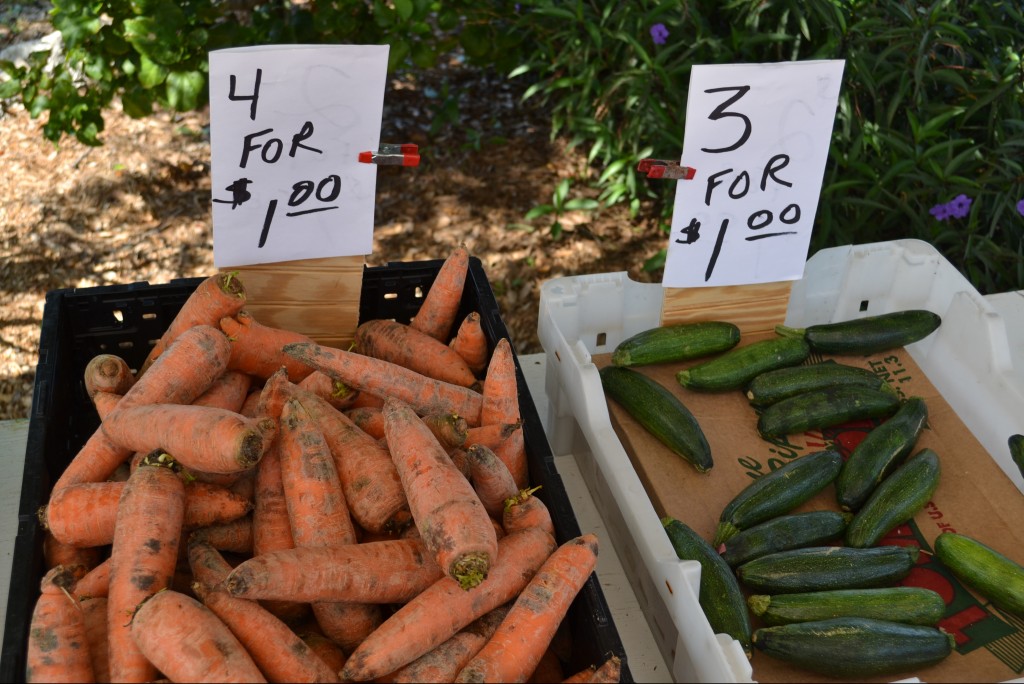 Produce that is in season will be cheaper than out of season items.