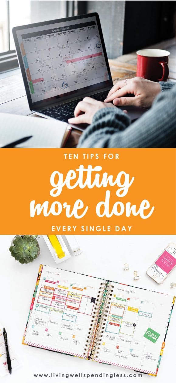 Ever feel like you are falling behind on your to-do list before you even begin? Don't miss these 10 great tips for getting more done every single day!Tips for Getting More Done Daily | Daily Task Hacks | Get More Done | Productivity | Daily Life Must Know