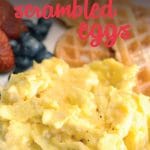 Want to know the secret is to making really perfectly scrambled eggs? Don't miss these step by step instructions for how to make the most delicious scrambled eggs you've ever tried.