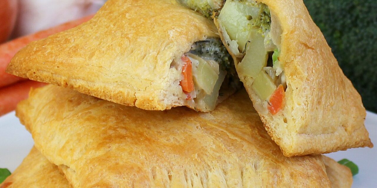 Roasted Vegetable Pot Pie Pockets