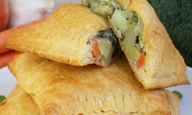 Roasted Vegetable Pot Pie Pockets