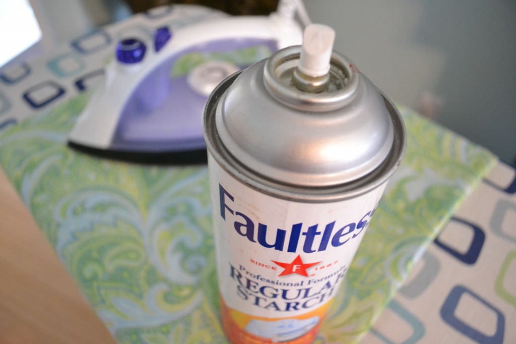 Use spray starch to press and iron your fabric so it will lay flat. 