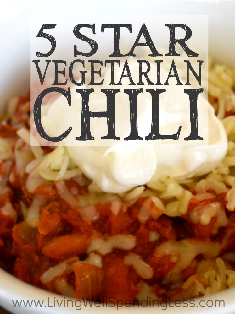 5 Star Vegetarian Chili | Homemade Vegetarian Chili | Slow Cooked Vegetarian Chili Recipe | Vegetable chilli | Vegetables recipes | Veggie Chili