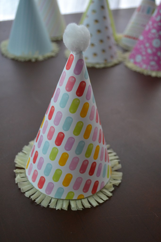 These adorable DIY party hats are ready to wear!