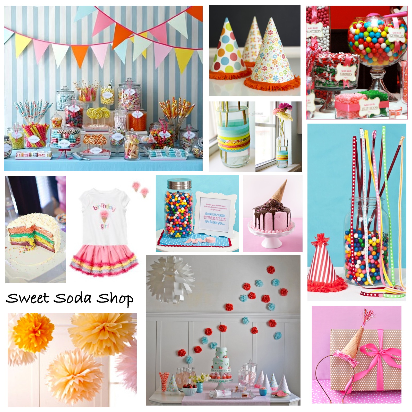 Sweet Soda Shop Party Inspiration Inspiration Board