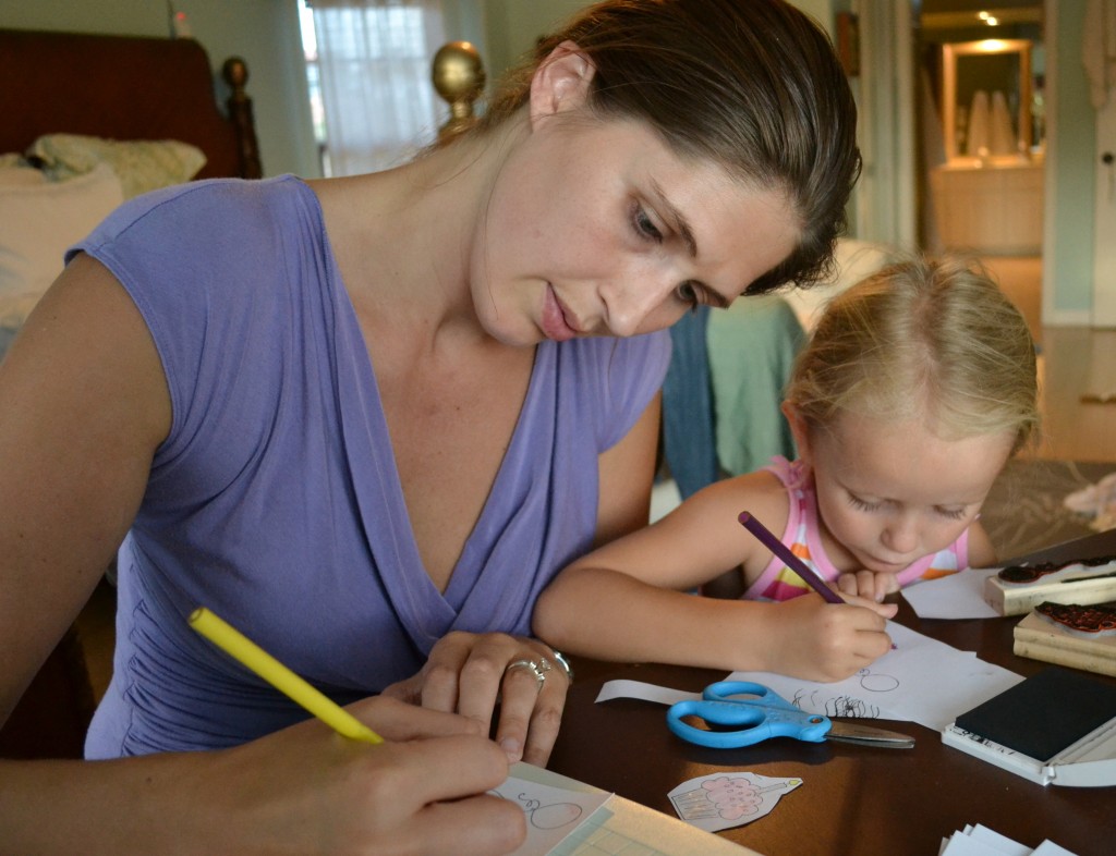 My daughter and I are more creative together when we're working in a clean, clutter-free space. 