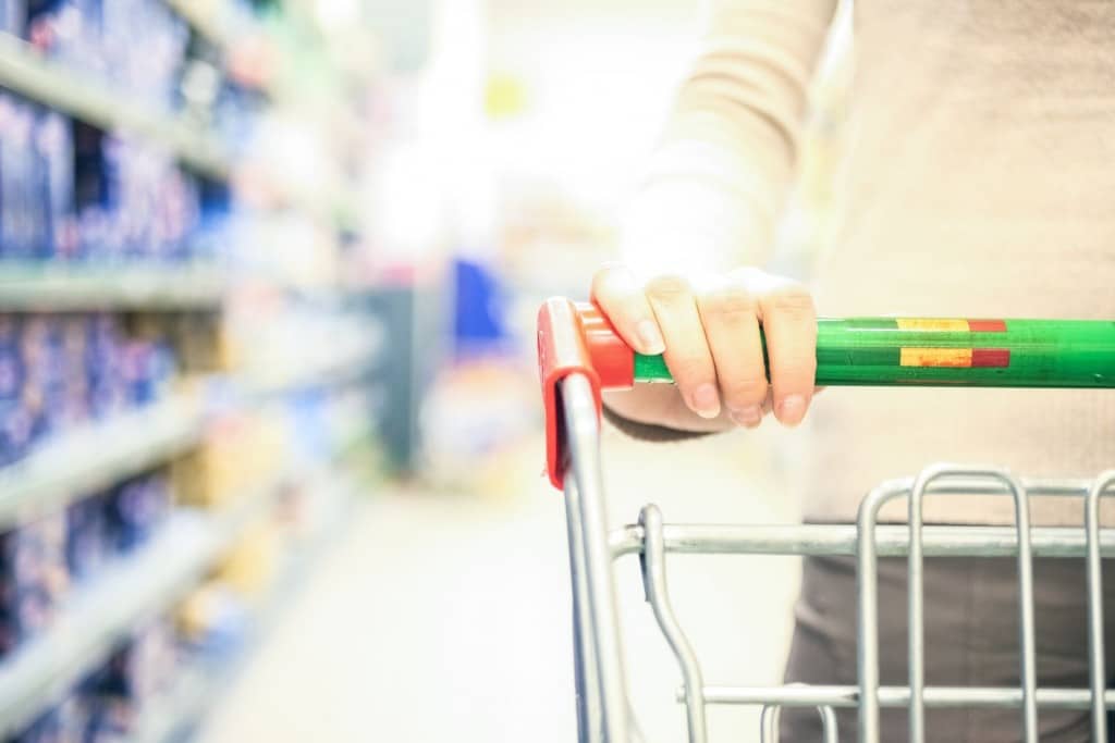 Using coupons in the grocery store are a great way to save money. 