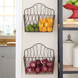 Fruit and vegetable organizers never looked so fancy!