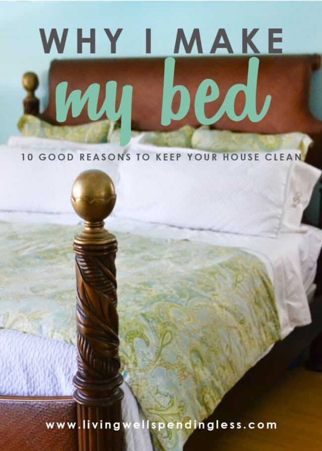 Do you ever wonder what's the point of keeping a clean house? Here's how to find motivation and why I make my bed every day (even if I barely have time).