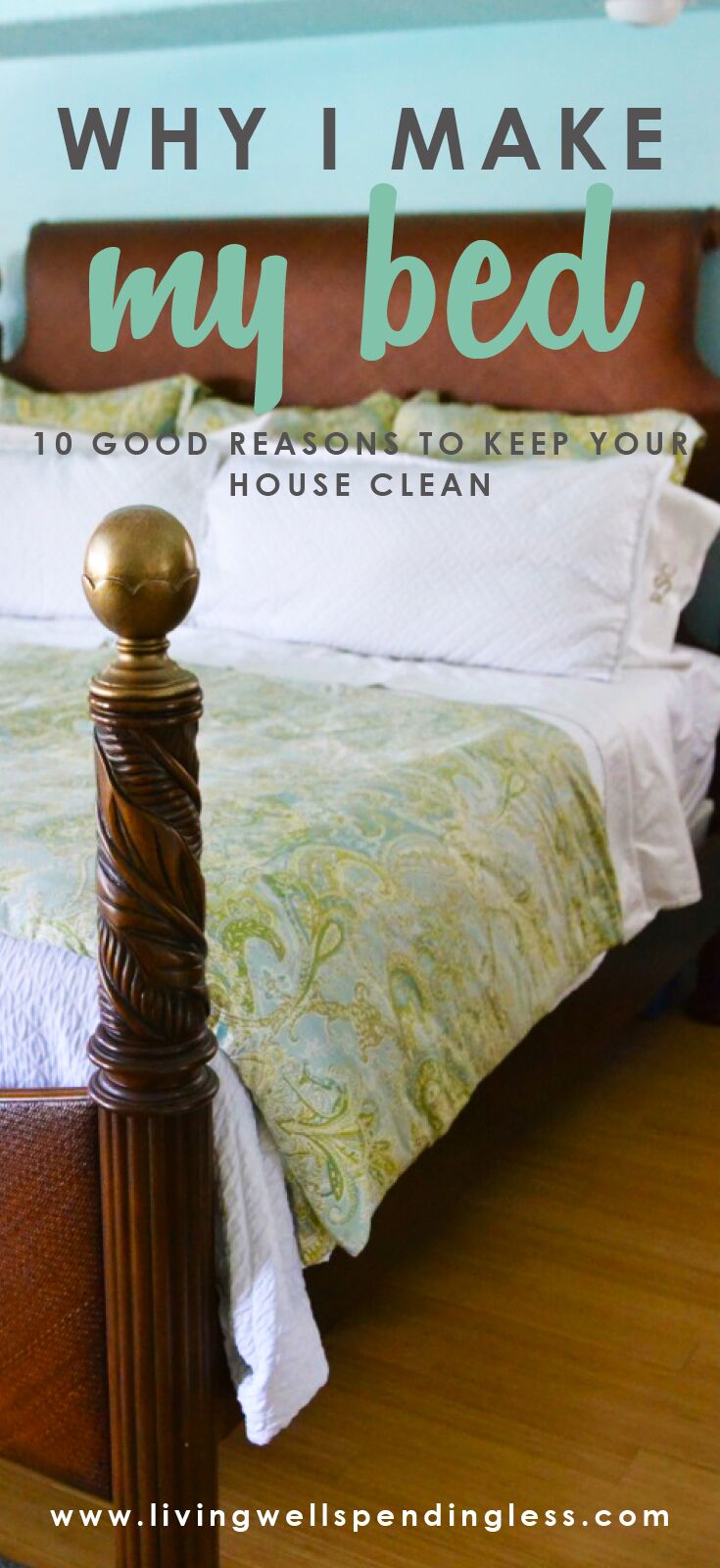 Let's face it--keeping the house clean can sometimes feel like, well, a chore! If you've ever asked yourself what is the point of keeping a tidy house (or needed some motivation to actually get it done) you will NOT want to miss these 10 compelling reasons to keep the house clean! A must read!
Cleaning Ideas | Cleaning Hacks | Cleaning Tips | Life Hacks | Home Management | Cleaning Motivation | Why I Make the Bed | Home Organization