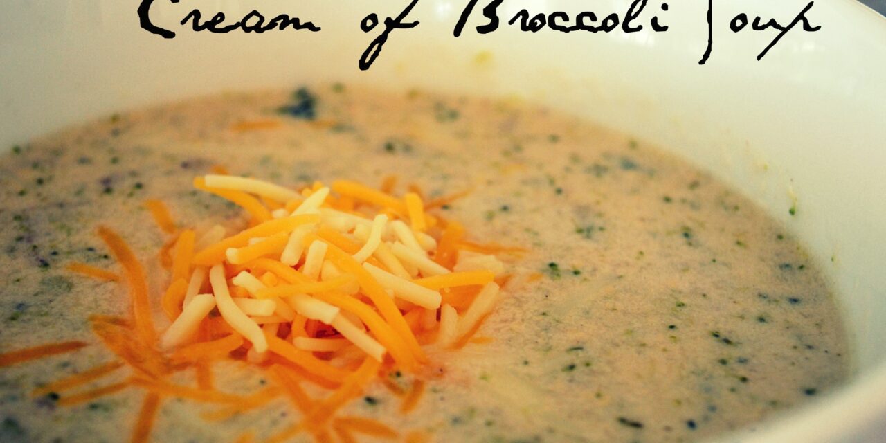 Cheesy Cream of Broccoli Soup