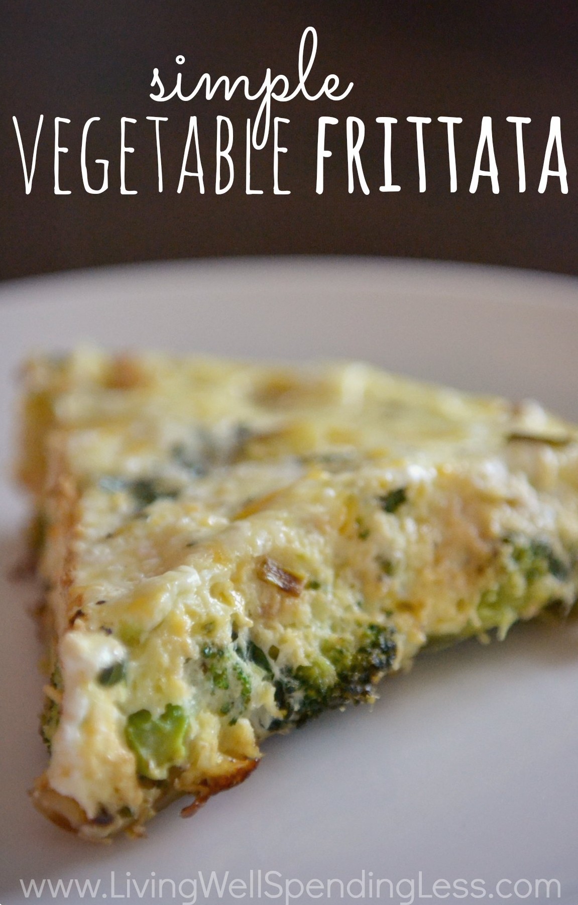 Stepbystep instructions for how to make a simple vegetable frittata