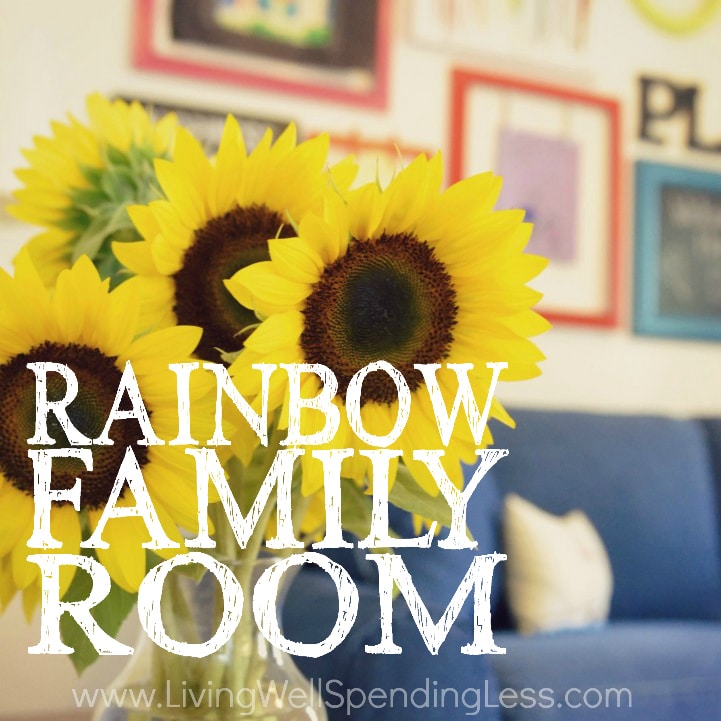 Rainbow Family Room | Kids Playroom Decorating Ideas | DiY Family Room Decor | Family Room Designs | Decorating Ideas for Family Rooms