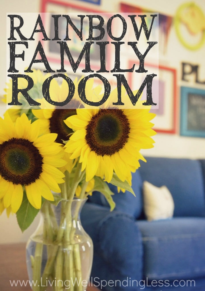 Rainbow Family Room | Kids Playroom Decorating Ideas | DiY Family Room Decor | Family Room Designs | Decorating Ideas for Family Rooms