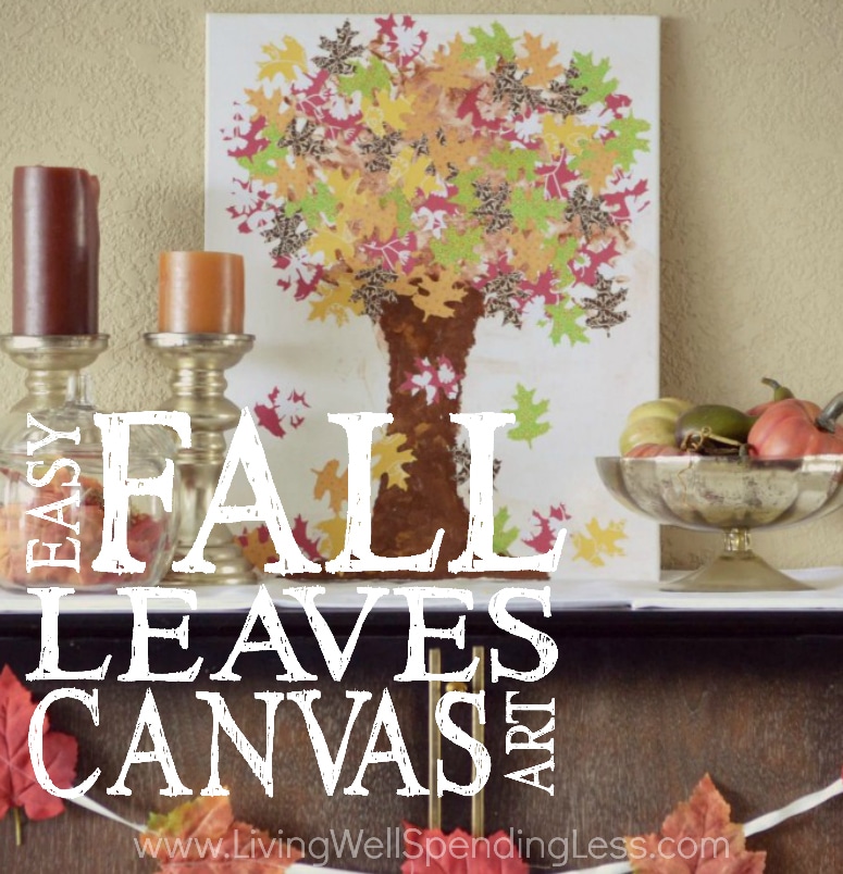 Fall Leaves Canvas Art Square 2 Living Well Spending Less®
