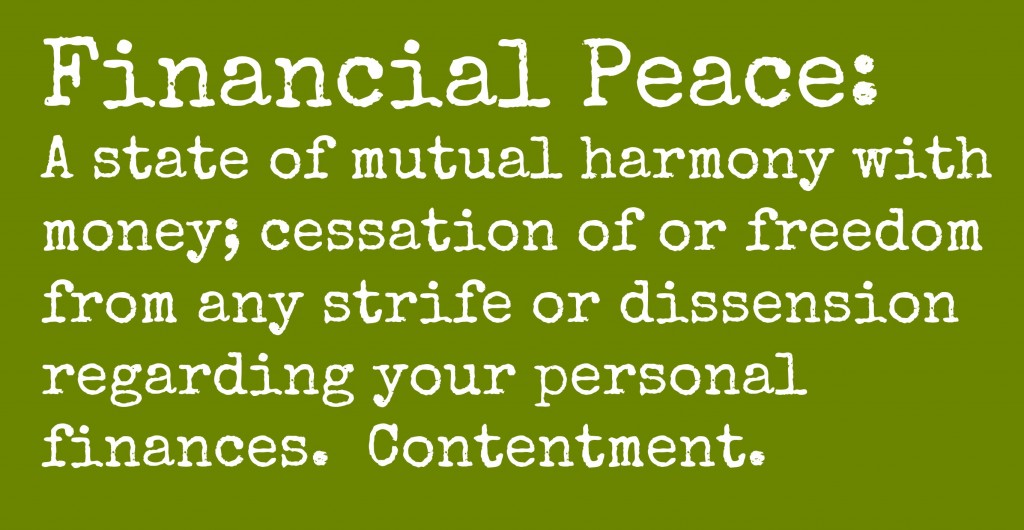 What is financial peace?