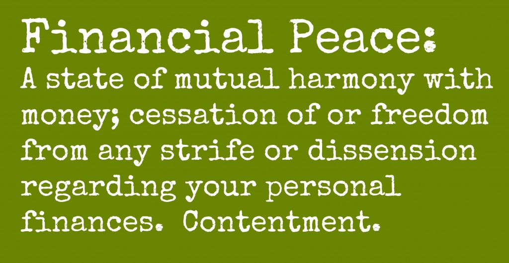 What is financial peace?