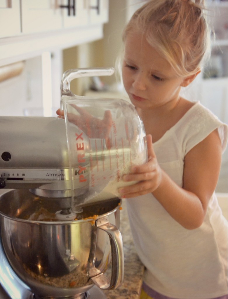 Make sure the wet and dry ingredients are well blended!