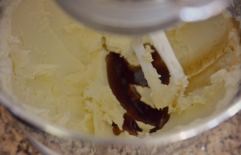 While the cookies cool, get started on the Maple Cream Cheese Icing