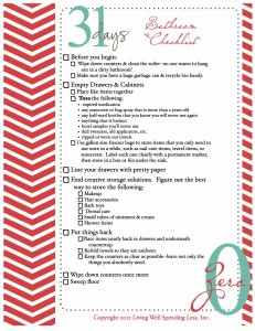 Use this printable checklist to get organized today. 