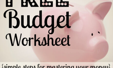 Re-Assess Your Budget {Day 29}