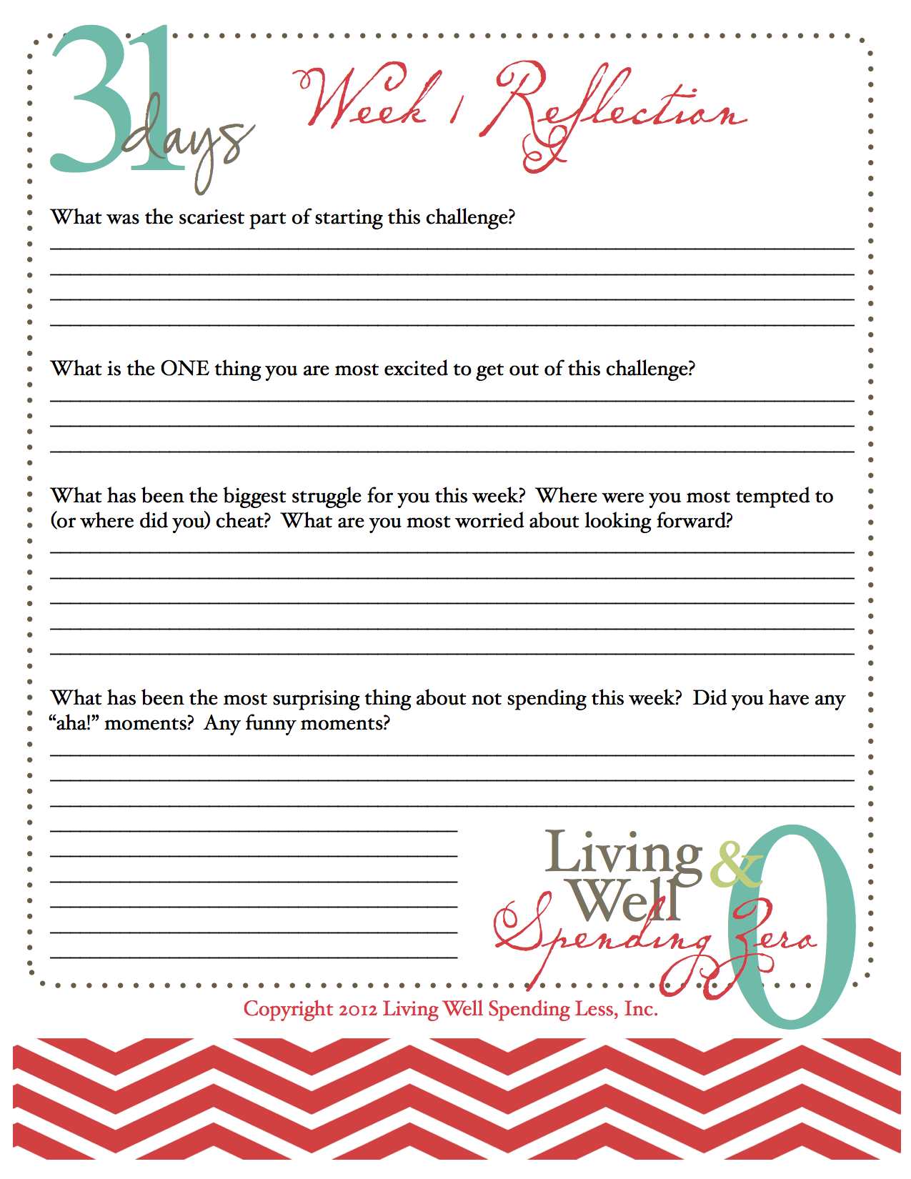 fun reflection worksheet