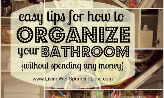Organize Your Bathroom {Day 13}