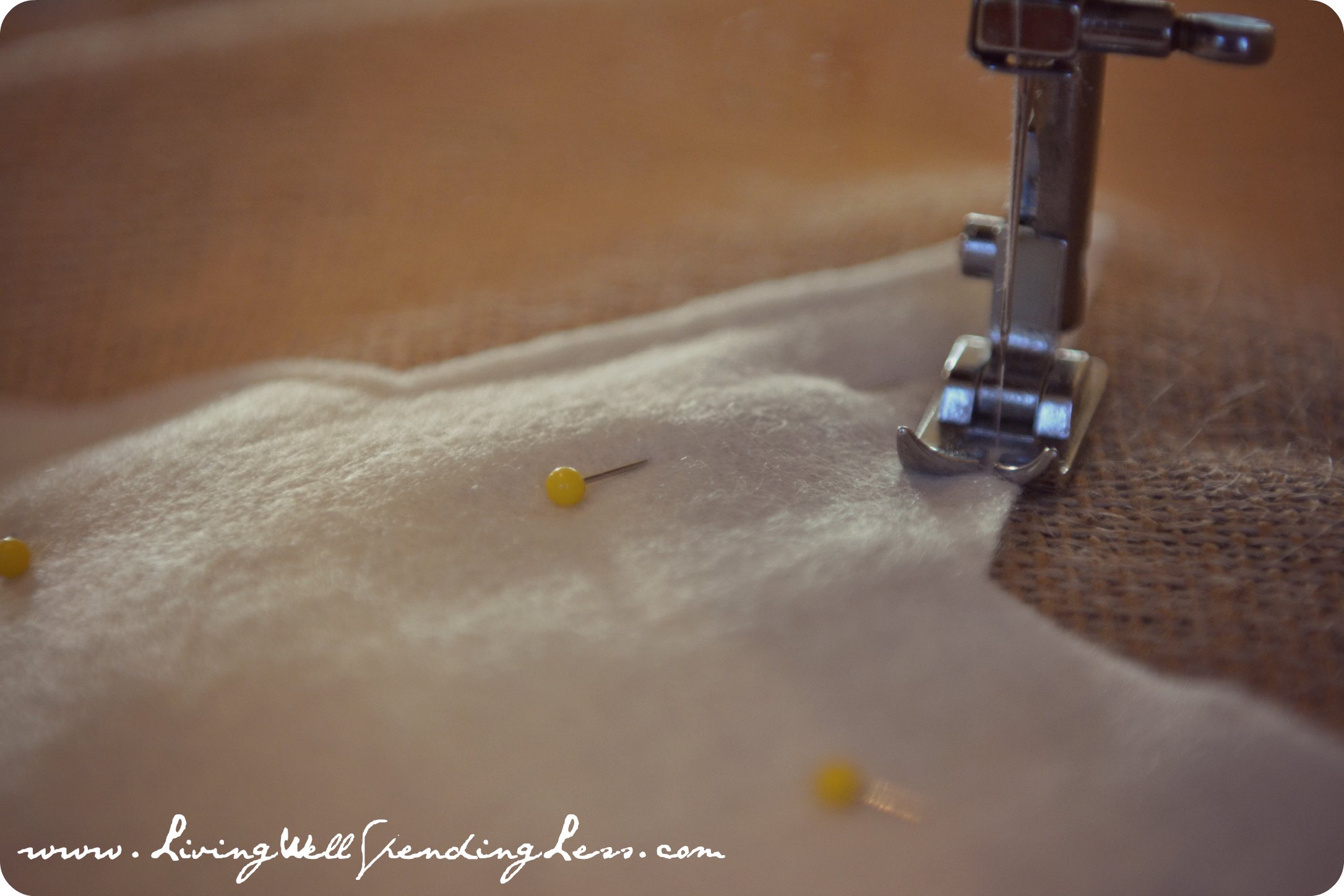 30 Minute Burlap Pillow Living Well Spending Less®