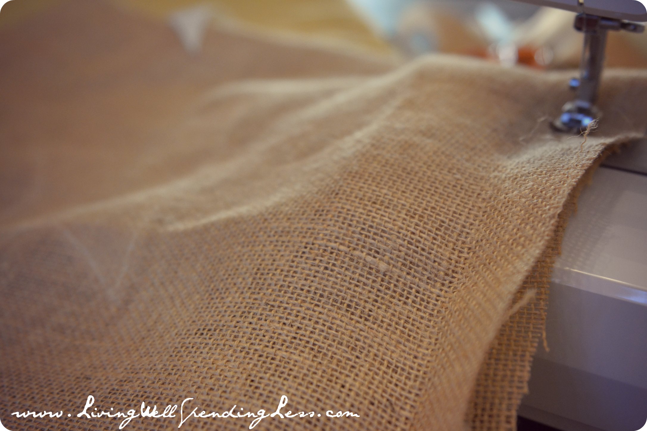 30 Minute Burlap Pillow Living Well Spending Less®