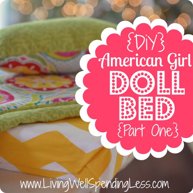 DiY American Girl Doll Bed Living Well Spending Less®