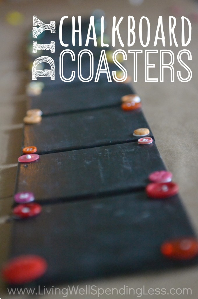 DIY Chalkboard Coasters | Easy Handmade Gift Idea | Living ...