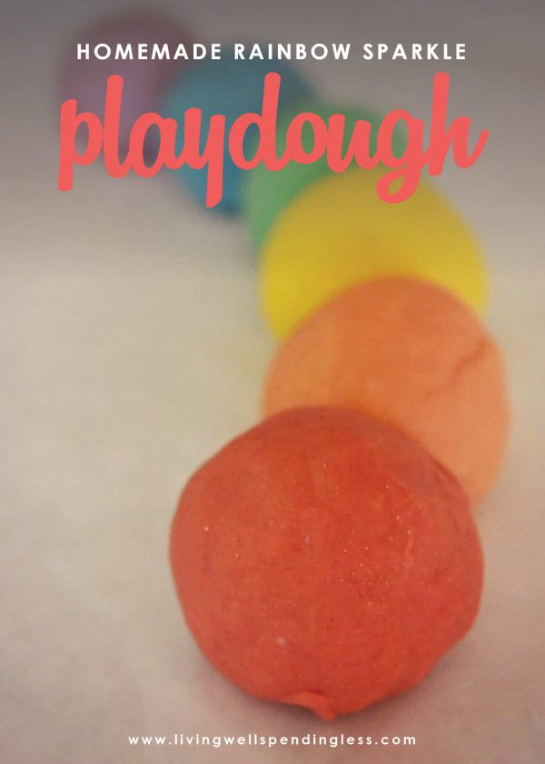 Homemade Rainbow Play Dough - Play Group Party - Meri Cherry