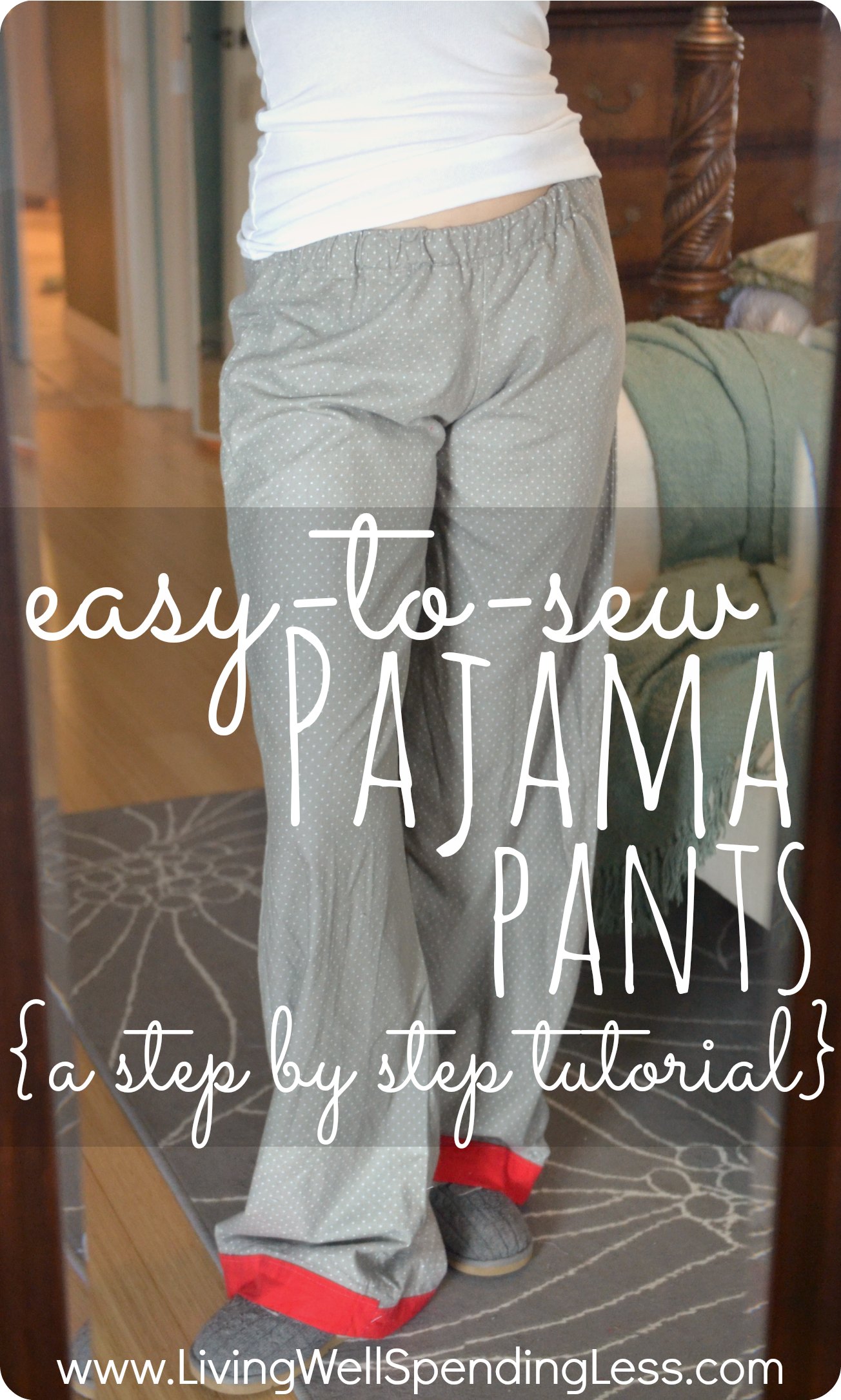 super EASY-to-sew pajama pants! This simple step-by-step tutorial shows ...