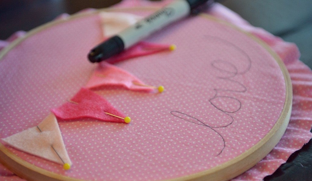 Valentine’s Day Embroidery Hoops 