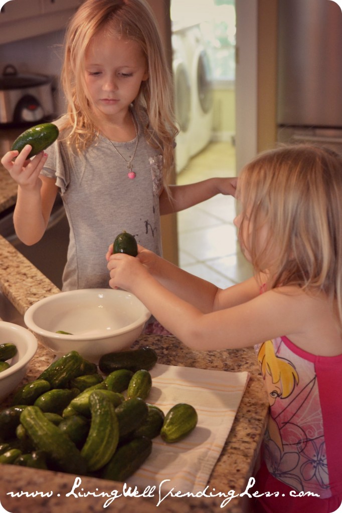 Homeschooling is all about including your children in your everyday activities like cooking. 