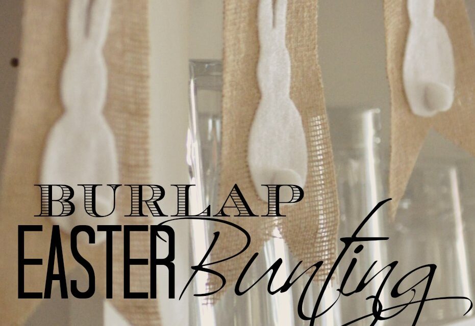 No-Sew Burlap & Bunny Bunting