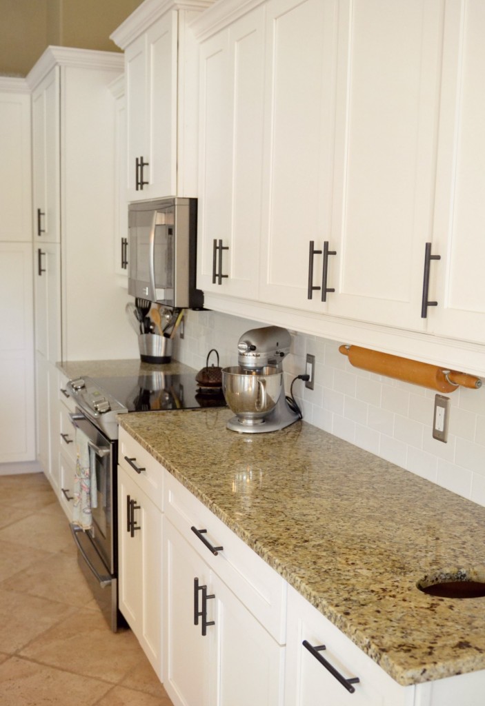 Deep clean your kitchen and counter tops, then commit to keeping them clutter free!