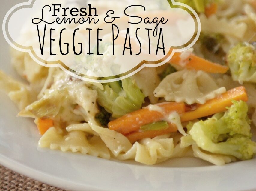 Fresh Lemon & Sage Veggie Pasta