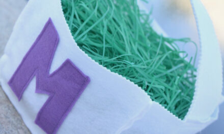 DIY Felt Monogram Easter Basket