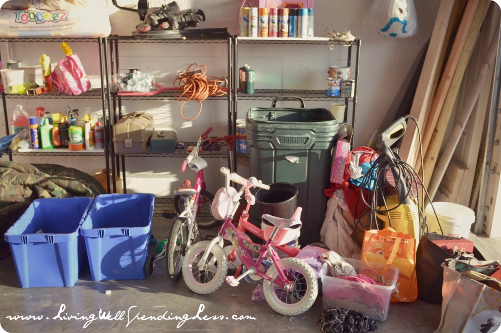 The garage is everyone's favorite spot for clutter: boxes, cans, bikes, and junk fill every corner. 