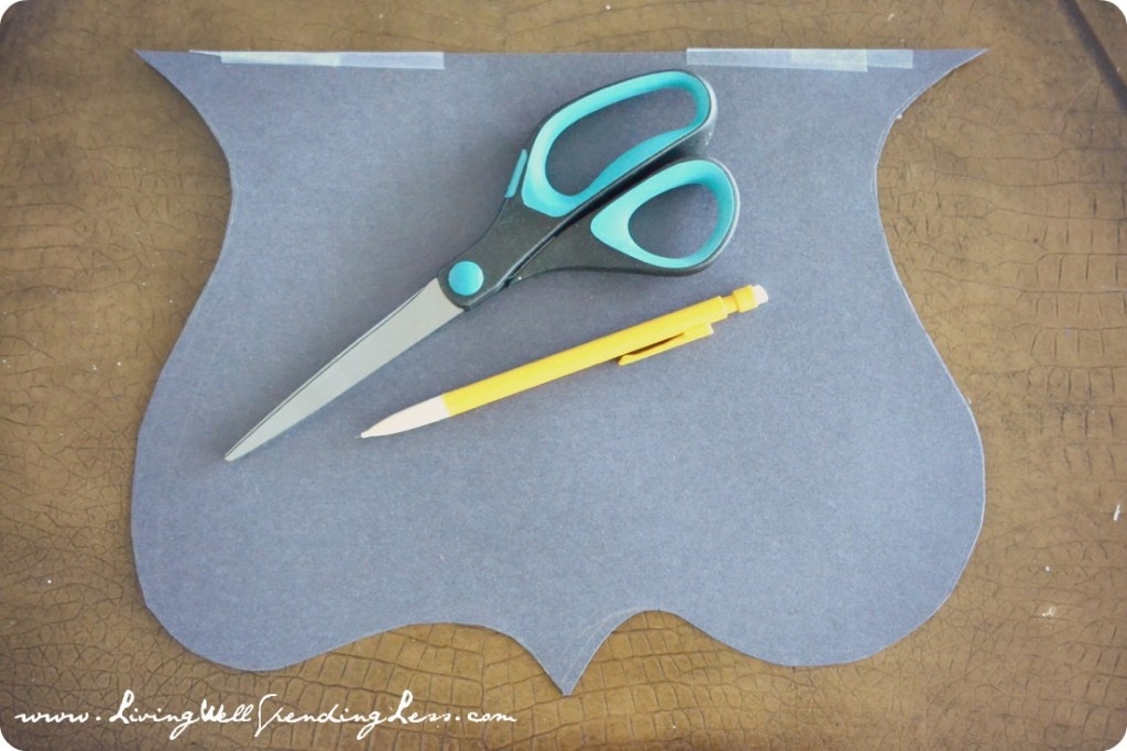 Take two pieces of construction paper for your pattern