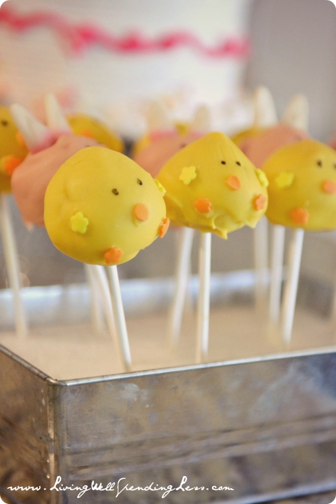 Easter Cake pops, perfect sweet treat for my Easter Birthday Party Ideas