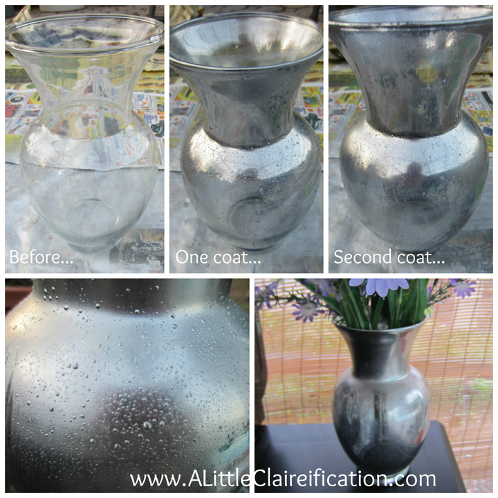 Look at this great transformation on this DIY mercury glass project! It's so easy to follow and looks great!