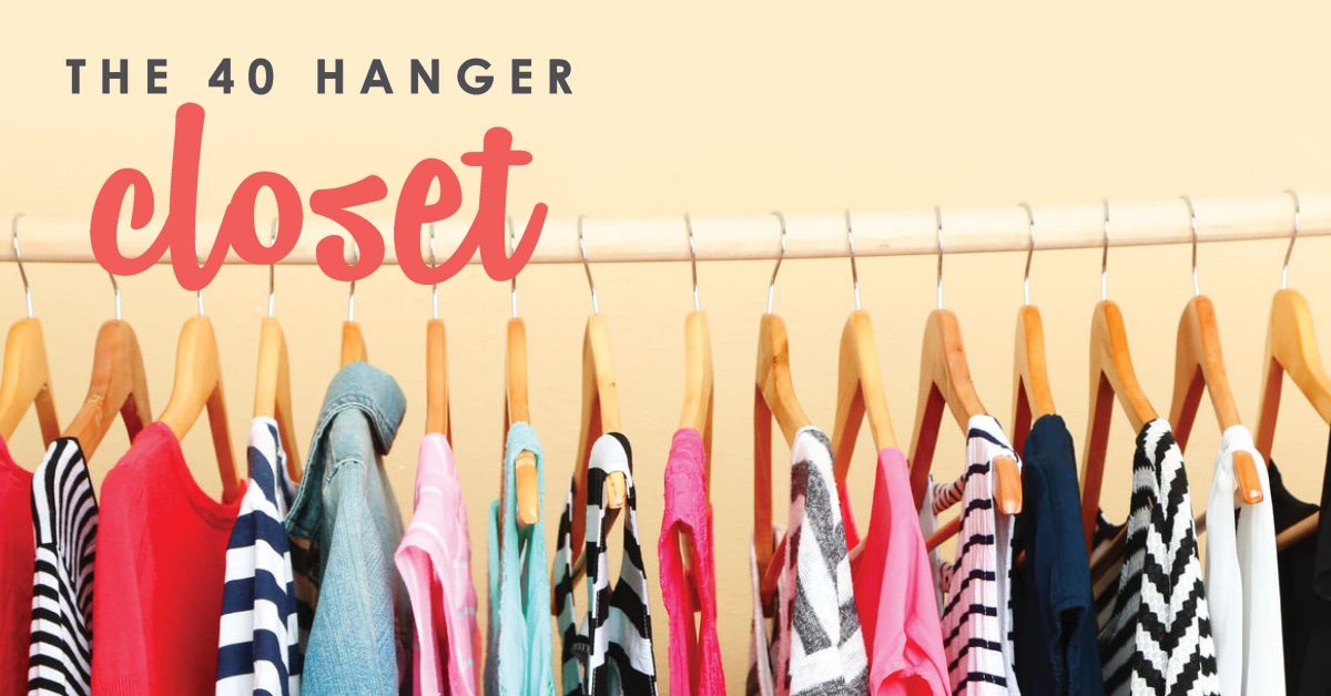 The 40 Hanger Closet | Minimalist Living | Closet Makeover