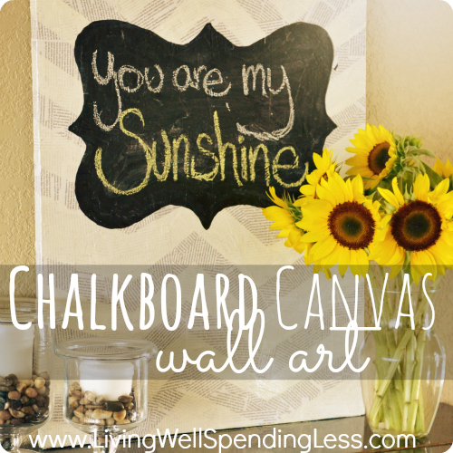 Chalkboard Canvas Wall Art