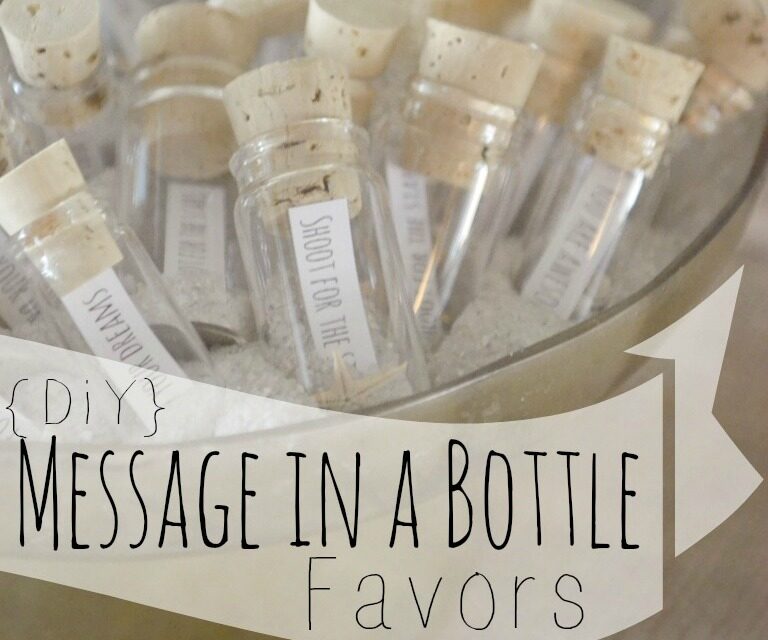 Diy Message In A Bottle Party Favors Living Well Spending Less