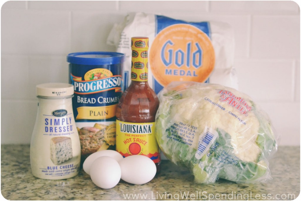 Deep Fried Cauliflower ingredients.