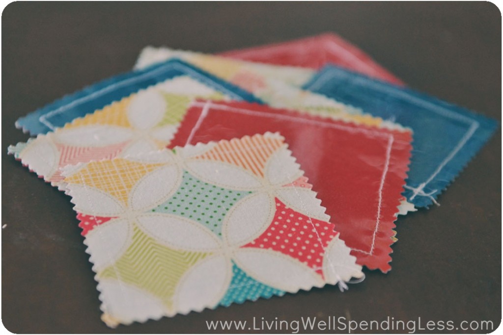 Simple DIY IronOn Vinyl Coasters Living Well Spending Less