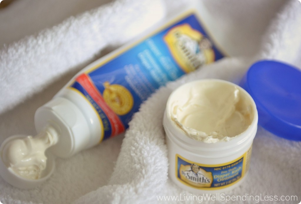 Using extra thick strong cream, like Dr. Smith's salve can help with sensitive skin. 